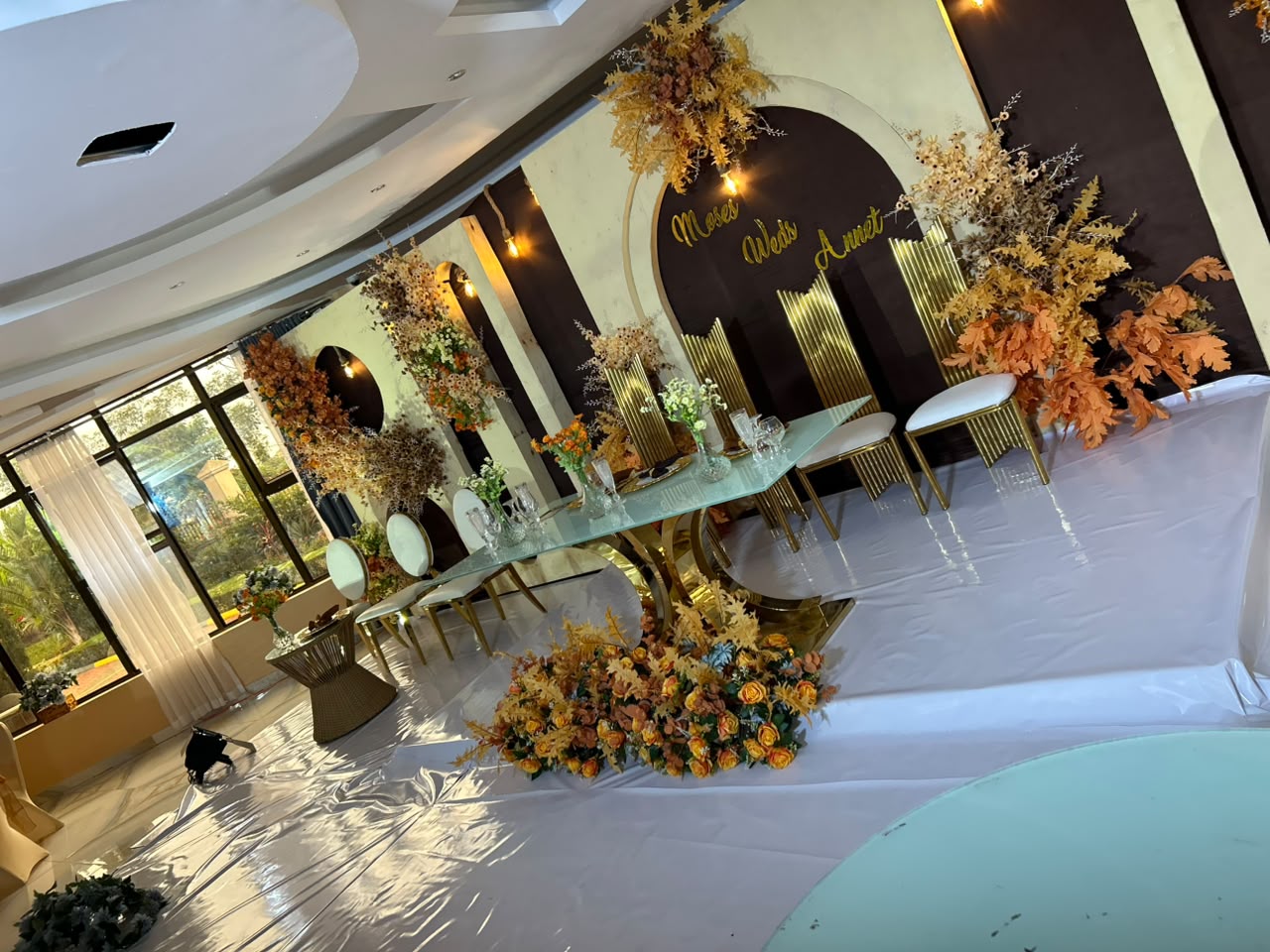 Elegant reception styling by Dream Events Uganda