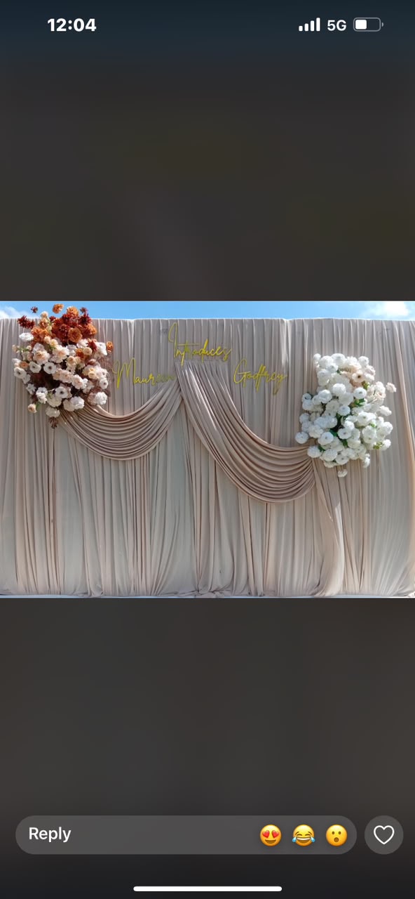 Luxury wedding and introduction decor in Western Uganda