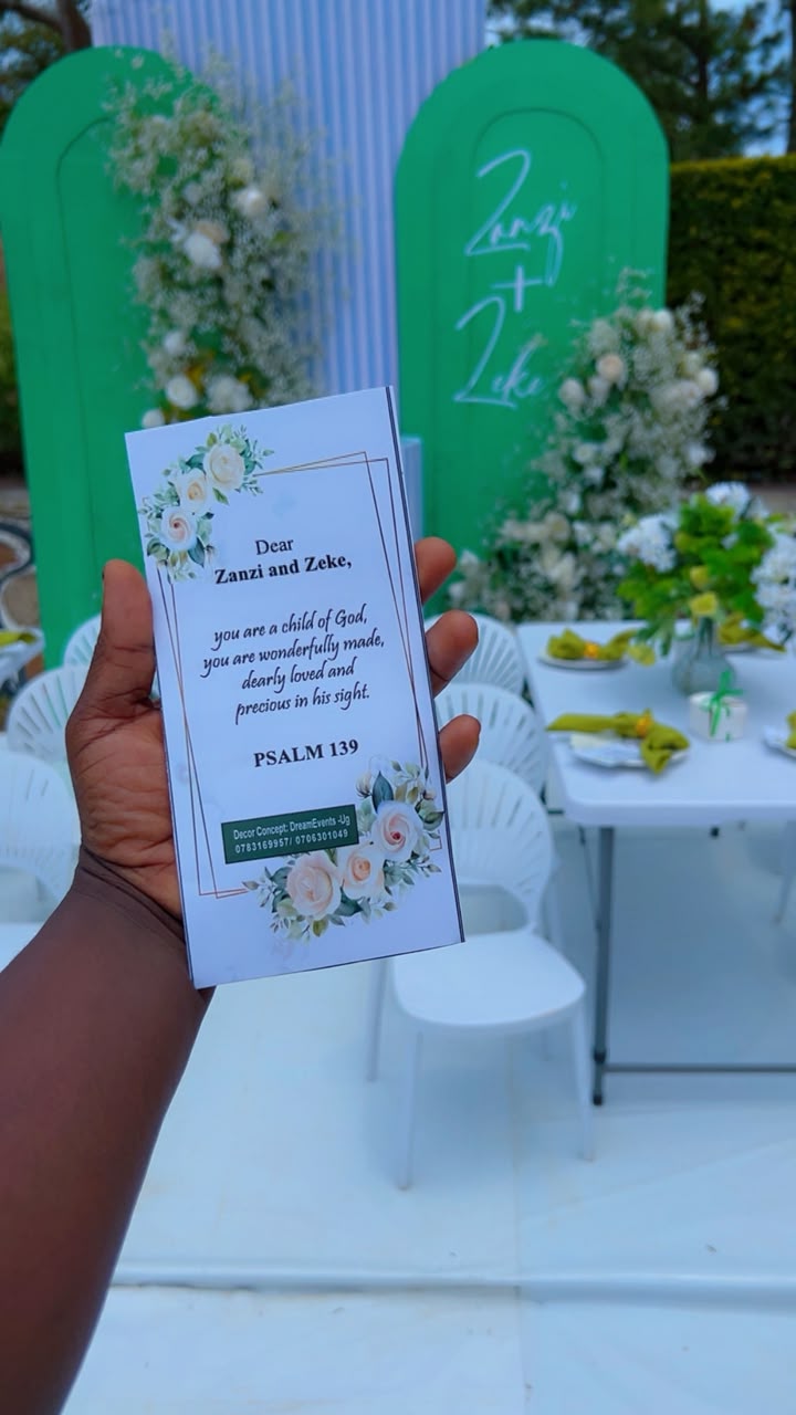 Celebration setup prepared by Dream Events Uganda